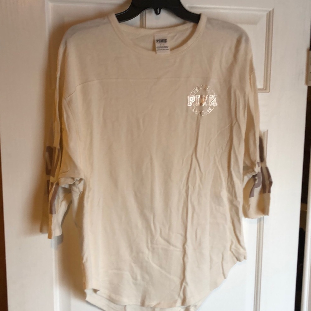 VS Pink Quarter Sleeve Tee